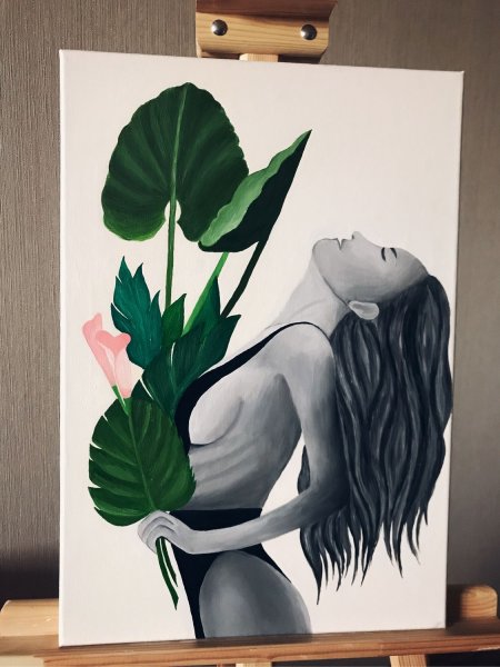 Интерьерная картина "девушка"