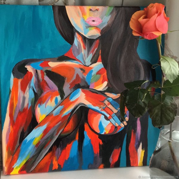 Интерьерная живопись девушка