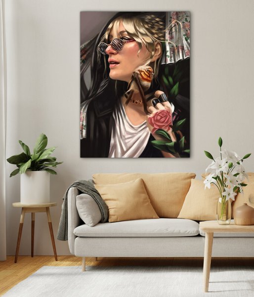 Картины акрилом ню