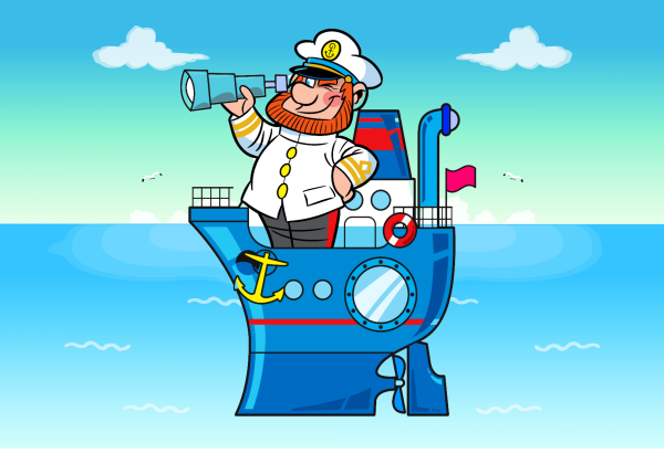 Капитан корабля для детей