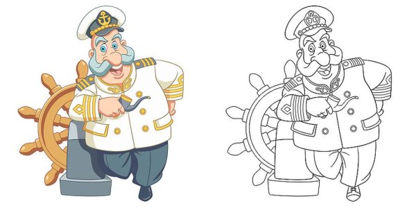 Капитан корабля для детей