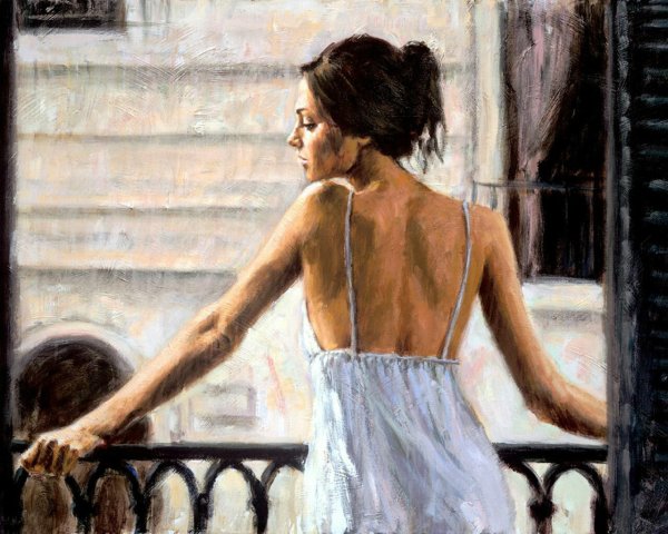 Фабиан Перез девушка на балконе