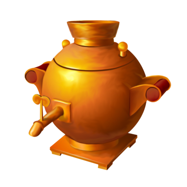 Самовар мультяшный