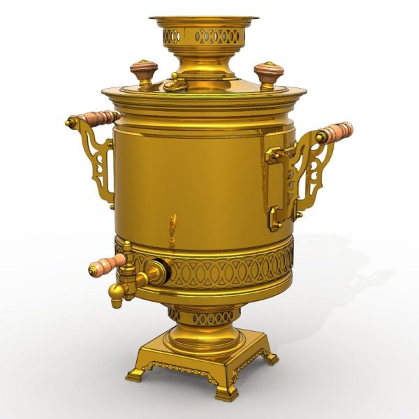 Тульский самовар вектор