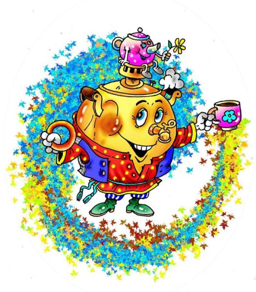 Самовар рисунок