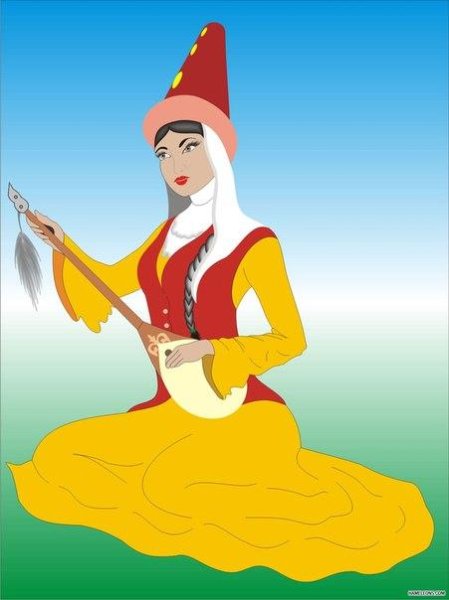 Казашка мультяшная