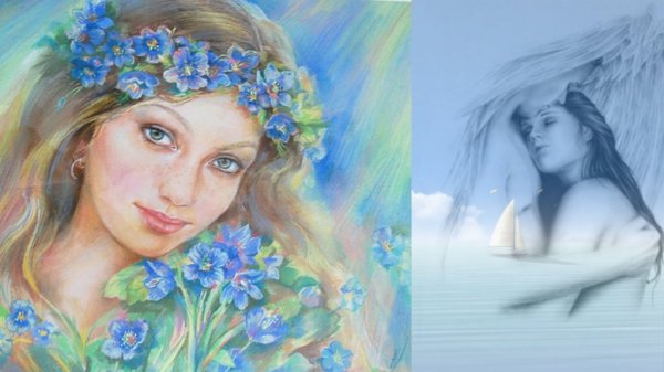 Женщина с незабудками