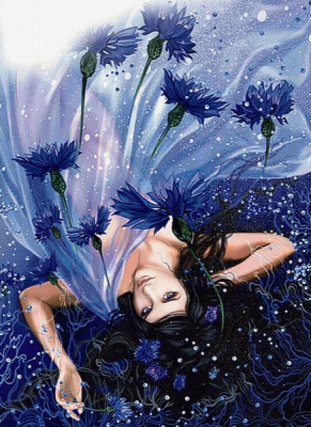 Девушка Василёк арт