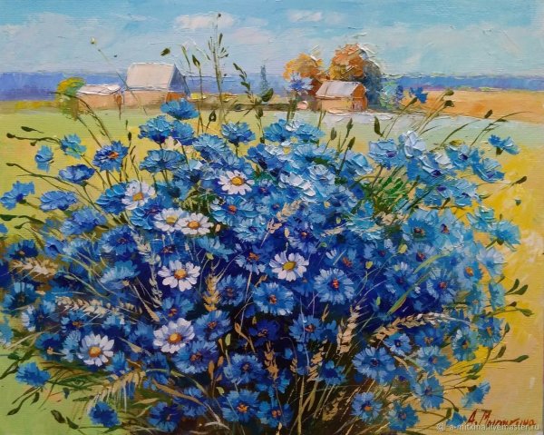 Букет Васильков Ханс