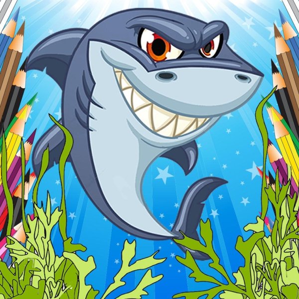 Акула мультяшный
