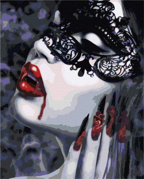 Красивая девушка вампирша