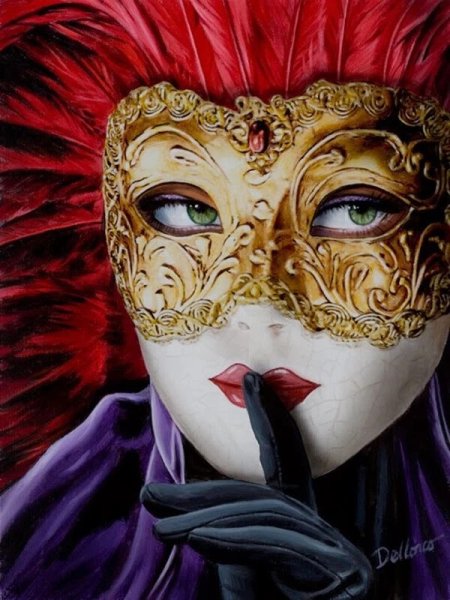 Карнавальная маска арт