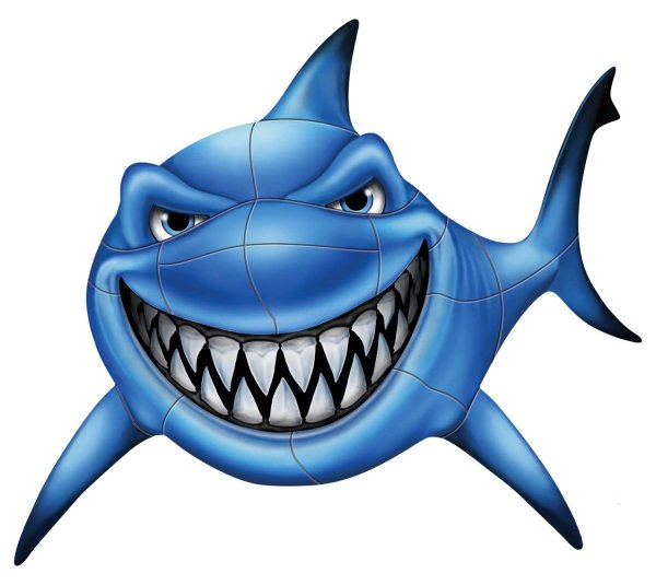 Акула мультяшная