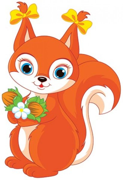 Белочка мультяшная