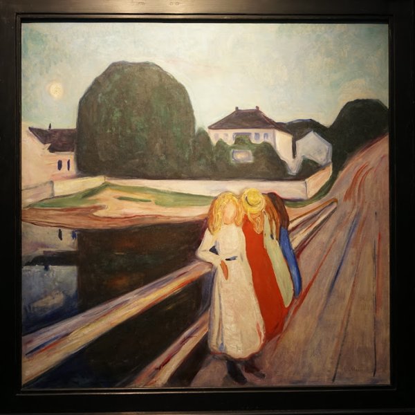 Эдвард Мунк картины на мосту