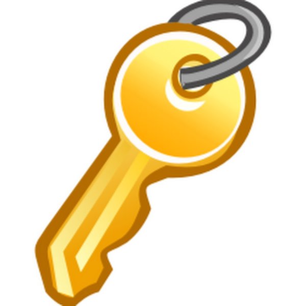 Ключ для детей на прозрачном фоне