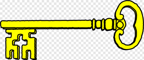 Ключ клипарт на прозрачном фоне