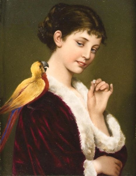 «Дама с попугаем». 1866