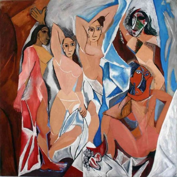 Пабло Пикассо кубизм Авиньонские девицы