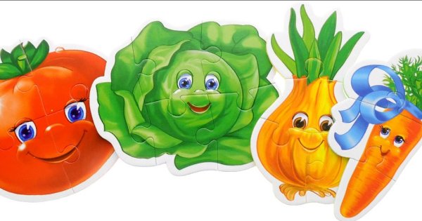 Мягкие пазлы овощи влади Тойз