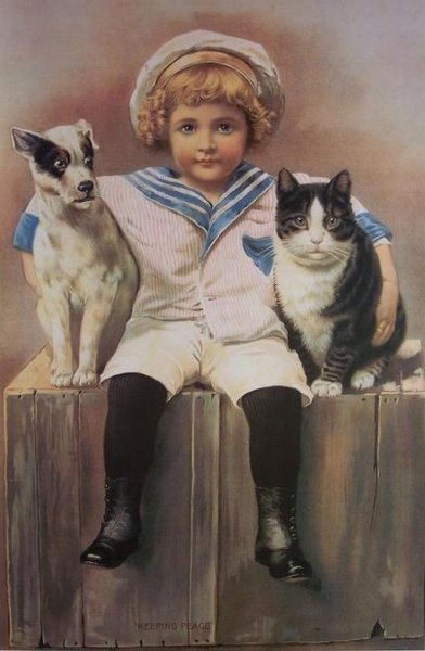 Мальчик в матроске в живописи