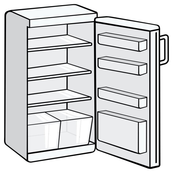 Холодильник для раскрашивания