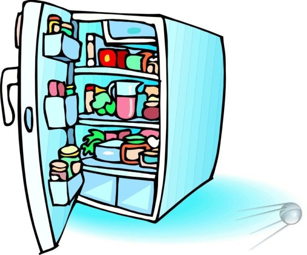 Холодильник мультяшный