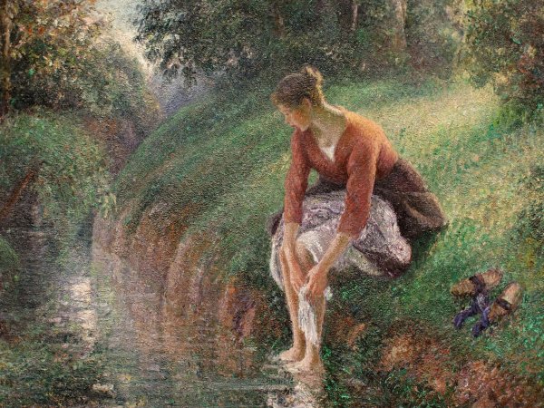 Камиль Писсарро купальщицы