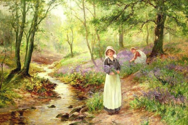 Картина Овин у ручья