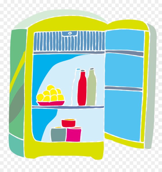Открытый холодильник для детей