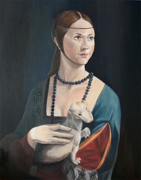 Леонардо давинчедама с горностаем