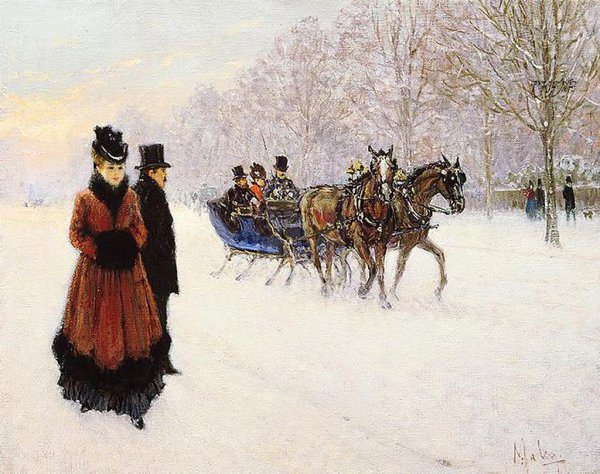 Художник Алан Мэйли зимнее