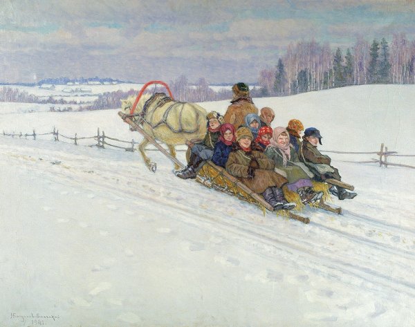 Николай Богданов-Бельский зима