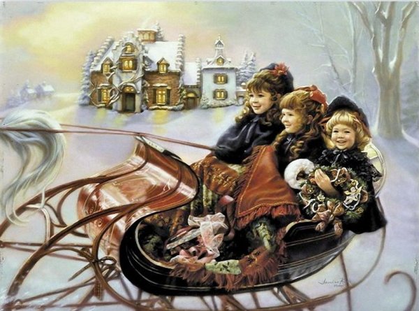 Художница Sandra Kuck Рождество