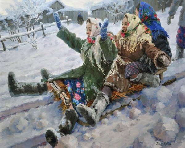 Евгений Балакшин художник зимы