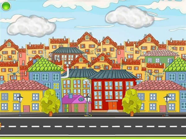 Мультяшный город