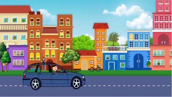 Изображение улиц и домов для детей