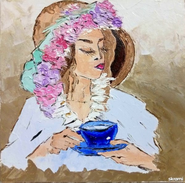 Дама с кофе в живописи