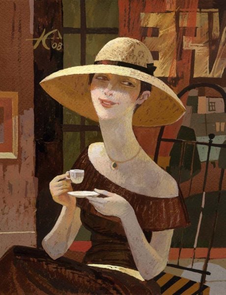 Аниме наливает чай