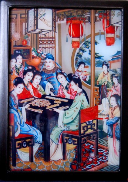 Игра в Маджонг картина лю и