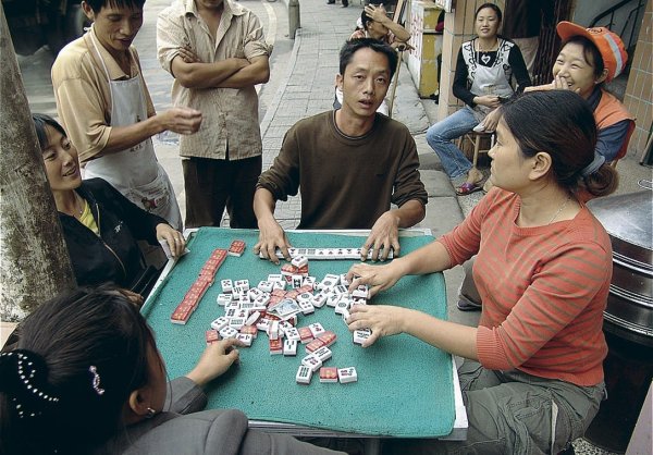 Маджонг игра в Китае