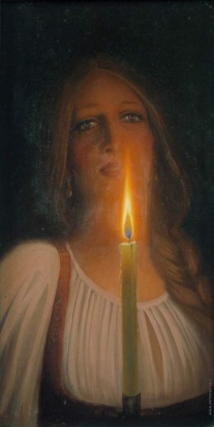 Свечи на картинах Константина Васильева