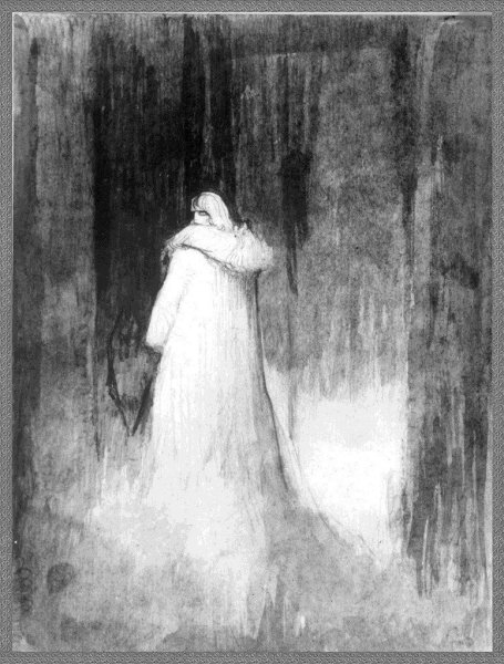 Девушка со свечой живопись