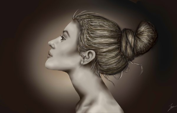 Женщина в профиль