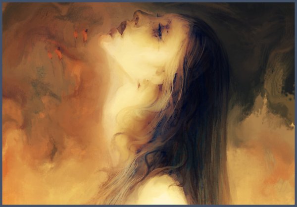 Арт с поднятой головой