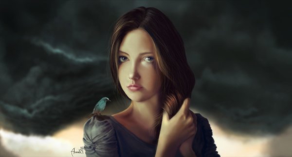 Девушка фэнтези арт