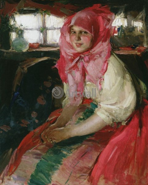 Кузьмы Петрова-Водкина «девушка в Красном платке» (1925)