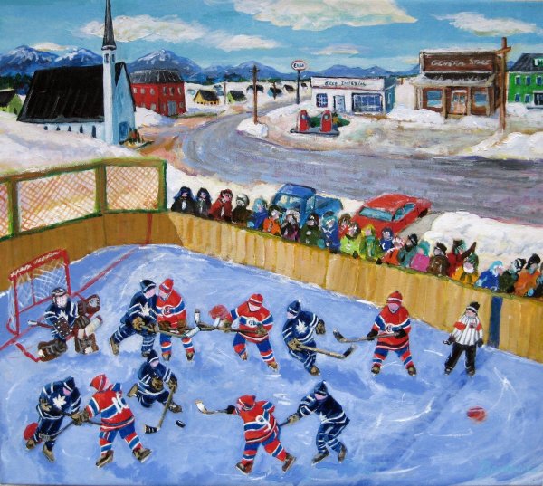 Картина хоккеист