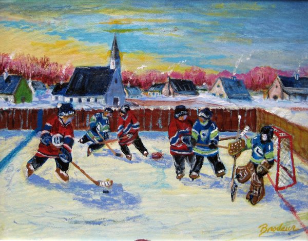 Зимний спорт в живописи
