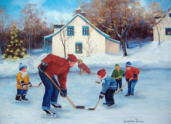 Зимние забавы хоккей